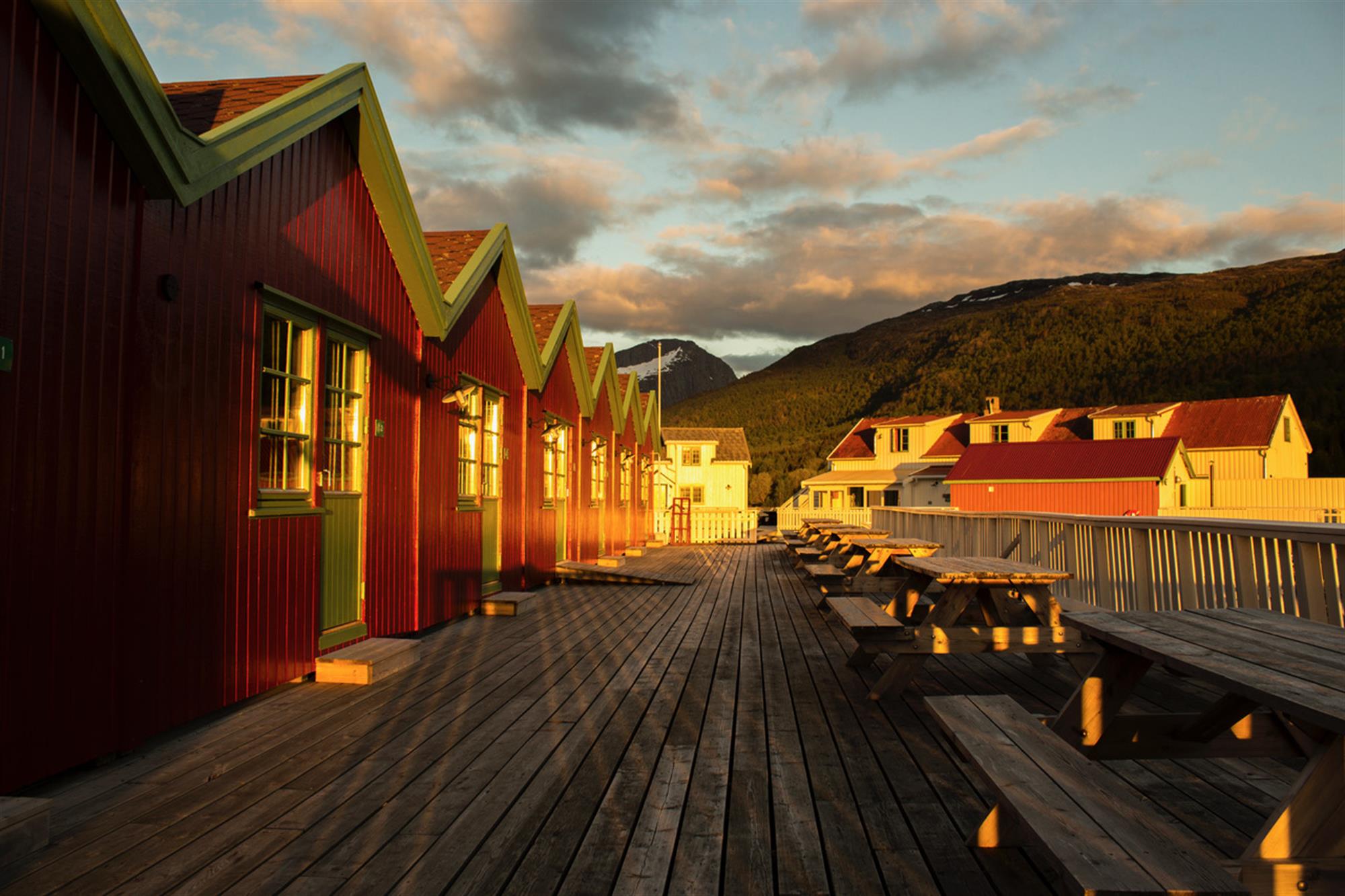 Solnedgang fra brygge